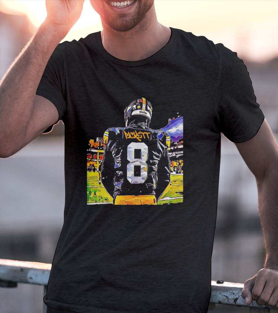 Kenny Pickett Number 8 Football Celebration Steelers T-Shirt