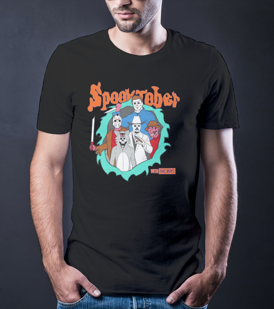 Spooktober With The Boys Horror Movies T-Shirt