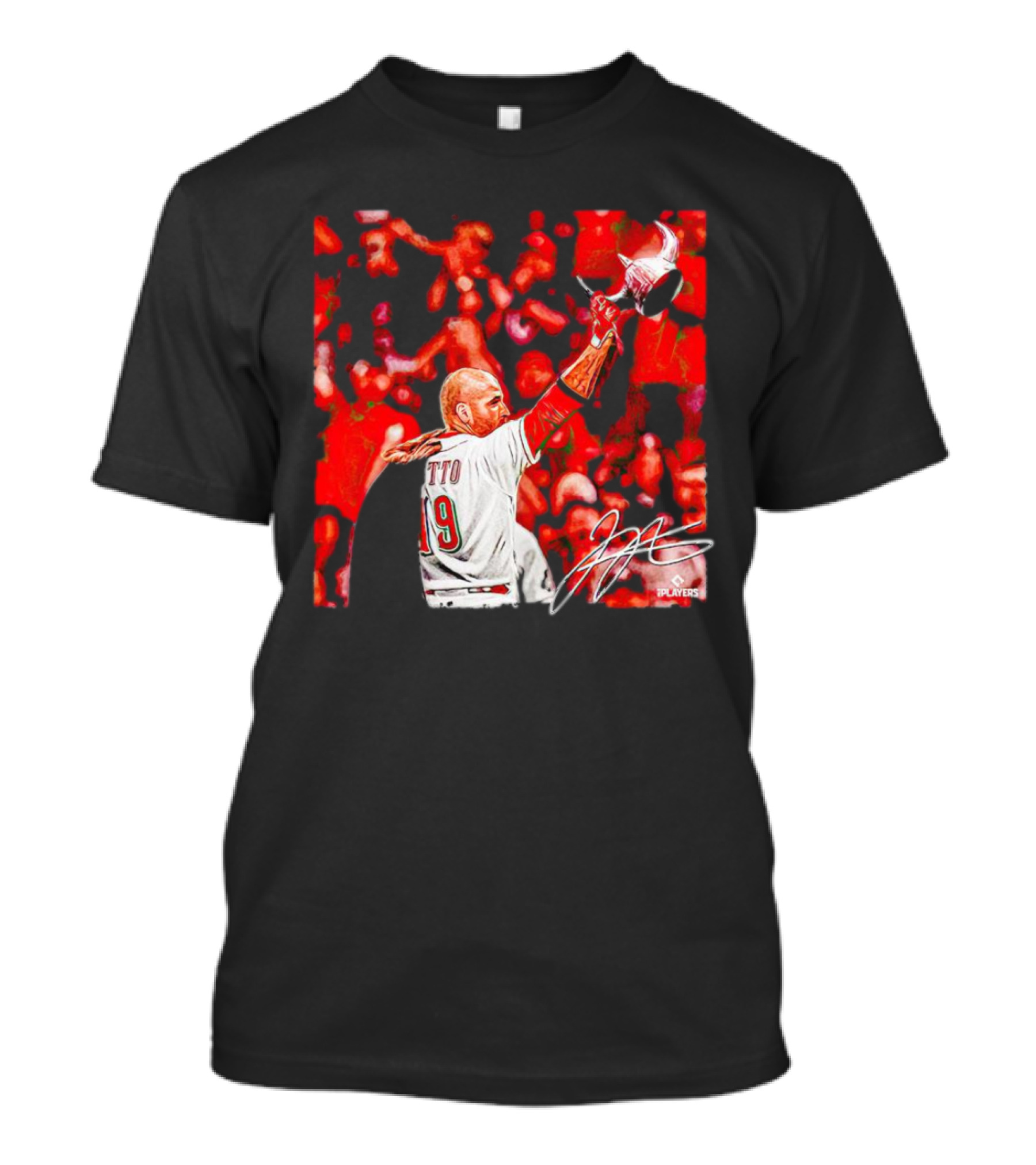 Joey Votto Number 19 Viking Celebration Signature MLB Players T-Shirt