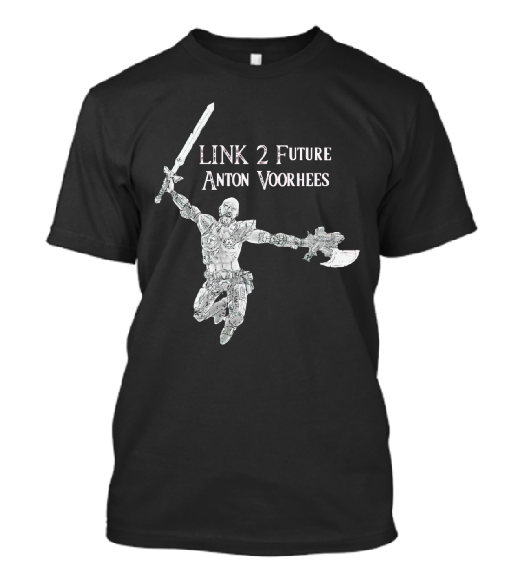 TriBorg Link 2 Future Anton Voorhees Sword And Axe Warrior T-Shirt