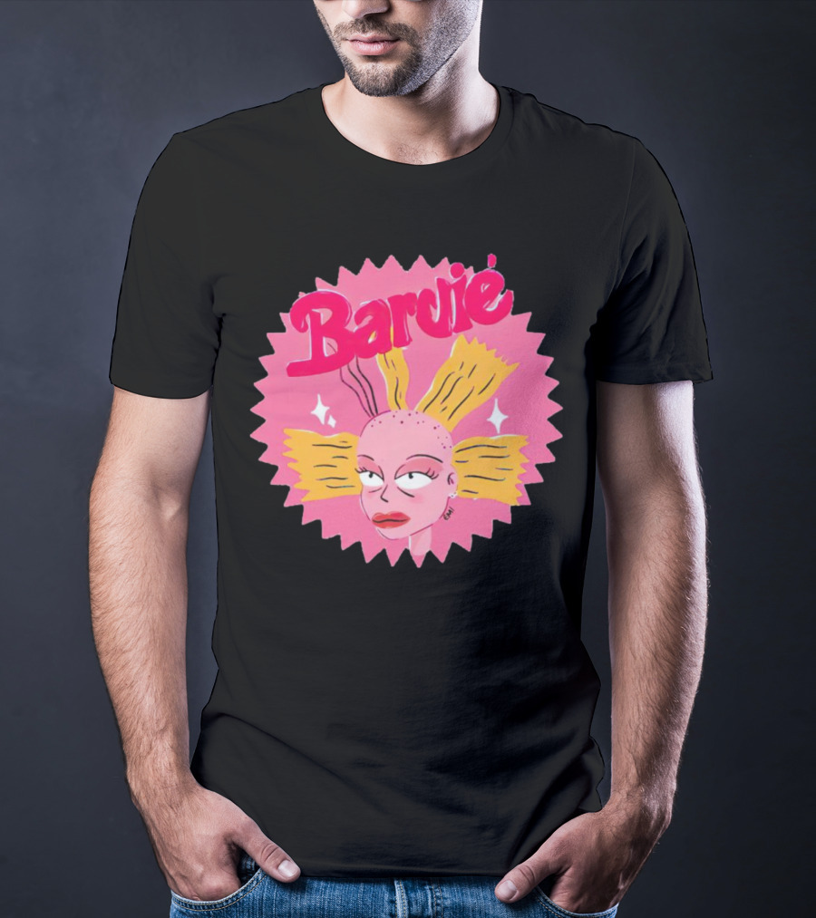 Barbie Movie Bold Parody Pink Starburst T-Shirt