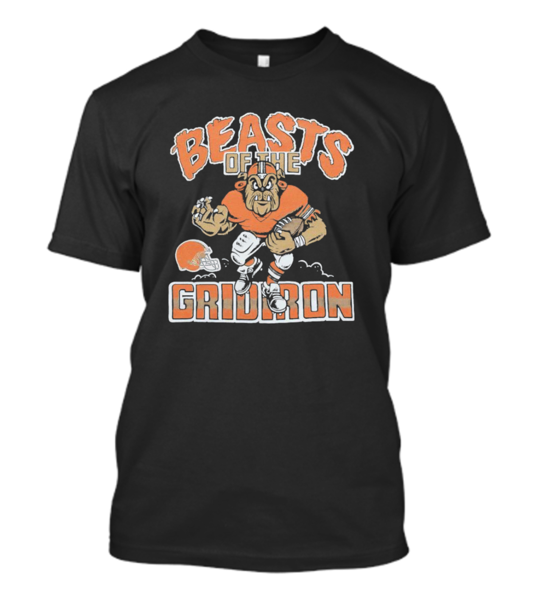 Cleveland Browns Beasts Of The Gridiron Football Bulldog T-Shirt