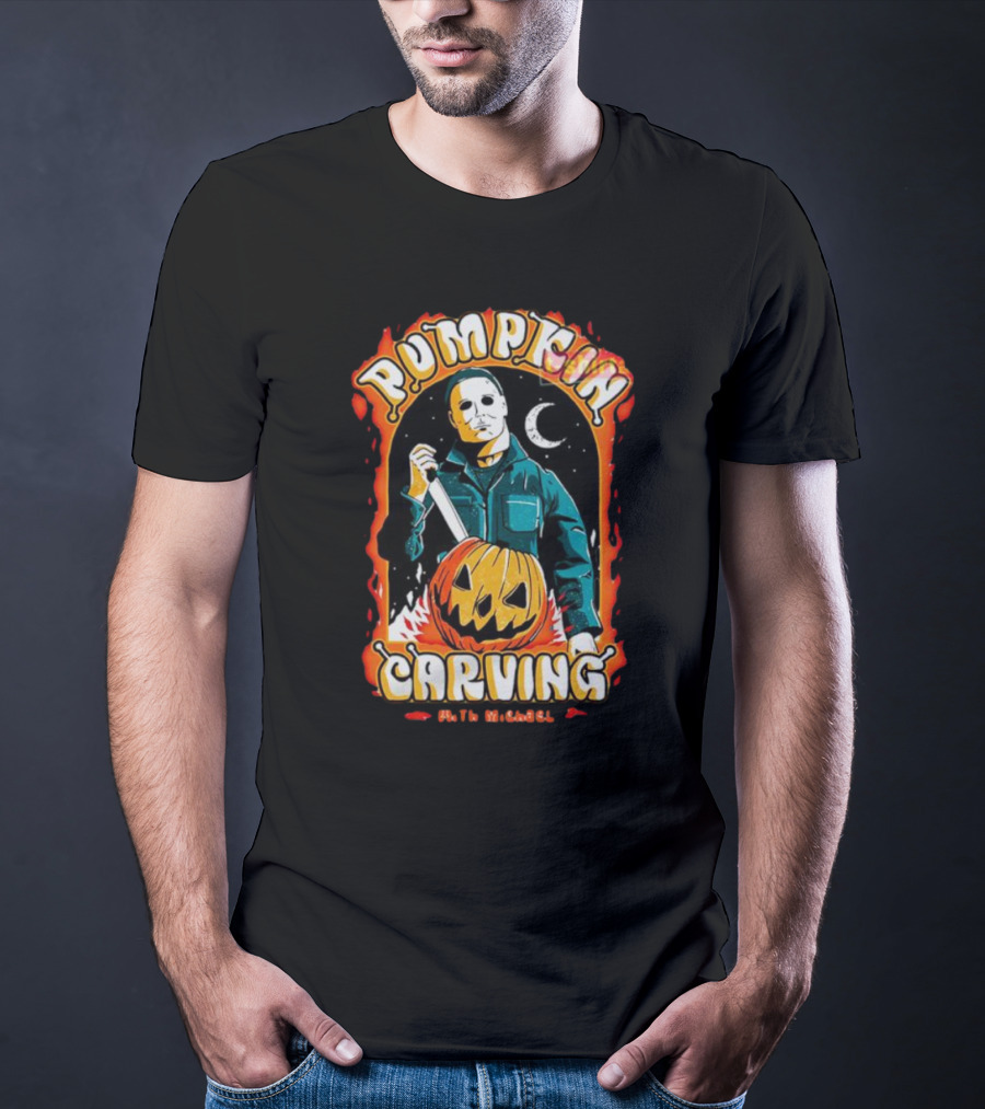 Michael Myers Halloween Pumpkin Carving T-Shirt