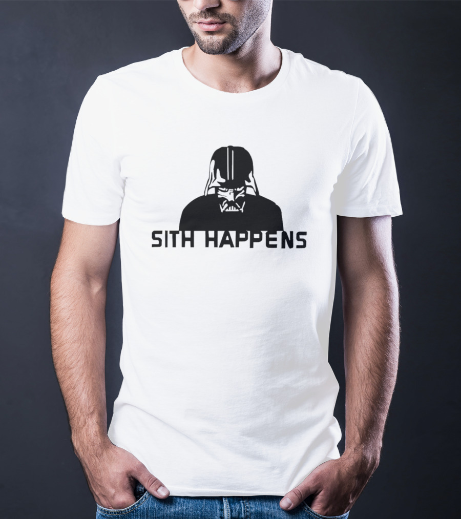 Darth Vader Sith Happens Iconic Star Wars Humor T-Shirt