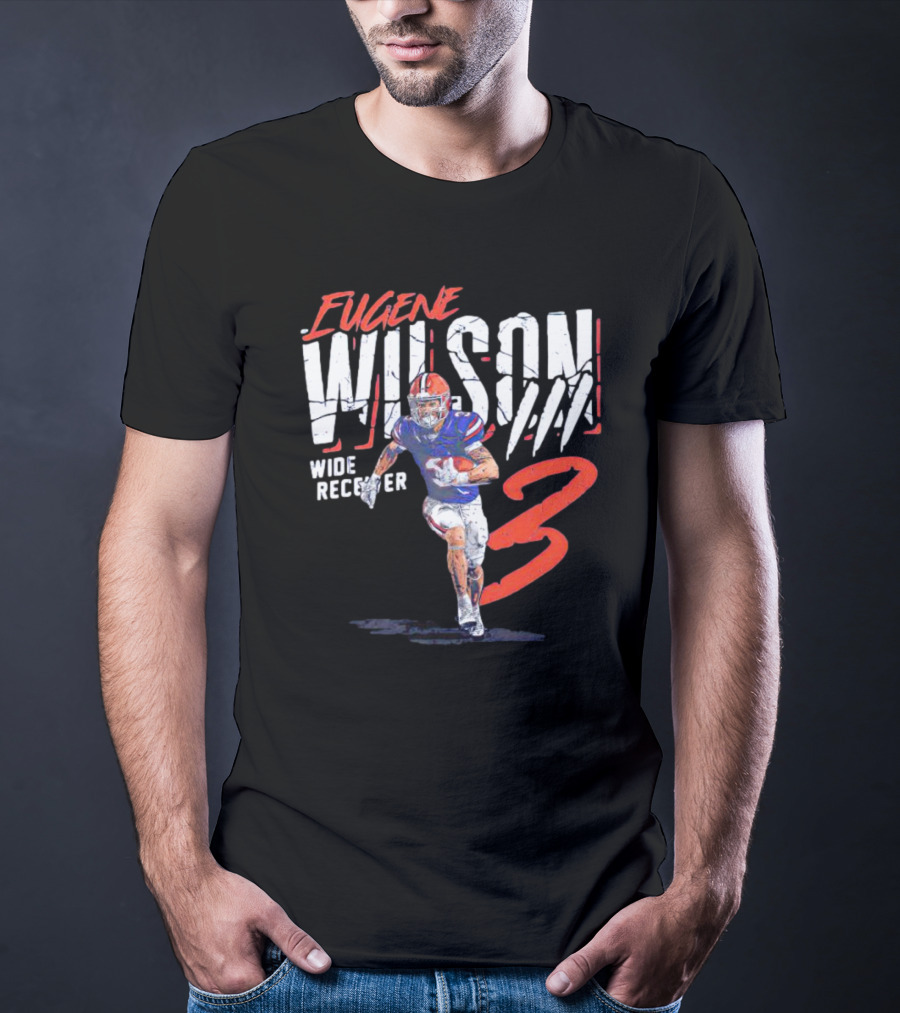 Eugene Wilson Wide Receiver 3 Football Player T-Shirt