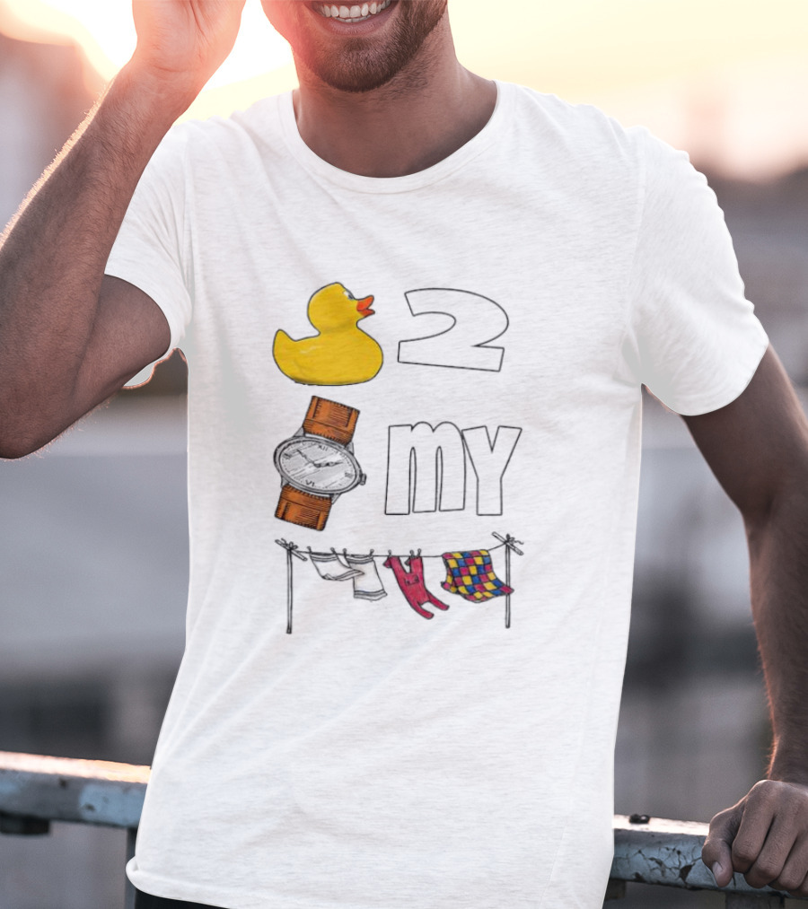 Rubber Duck Socks 2 My Clothesline Butterfly T-Shirt