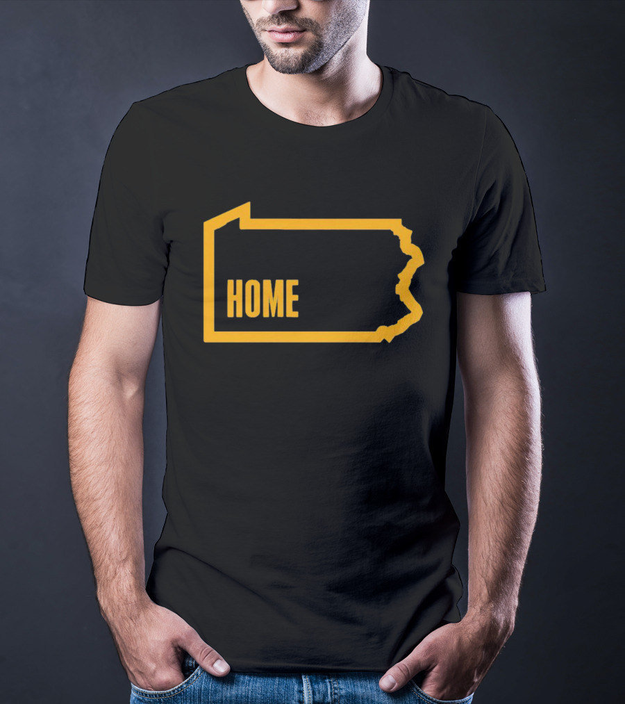 Home Pittsburgh Pennsylvania Map Outline T-Shirt