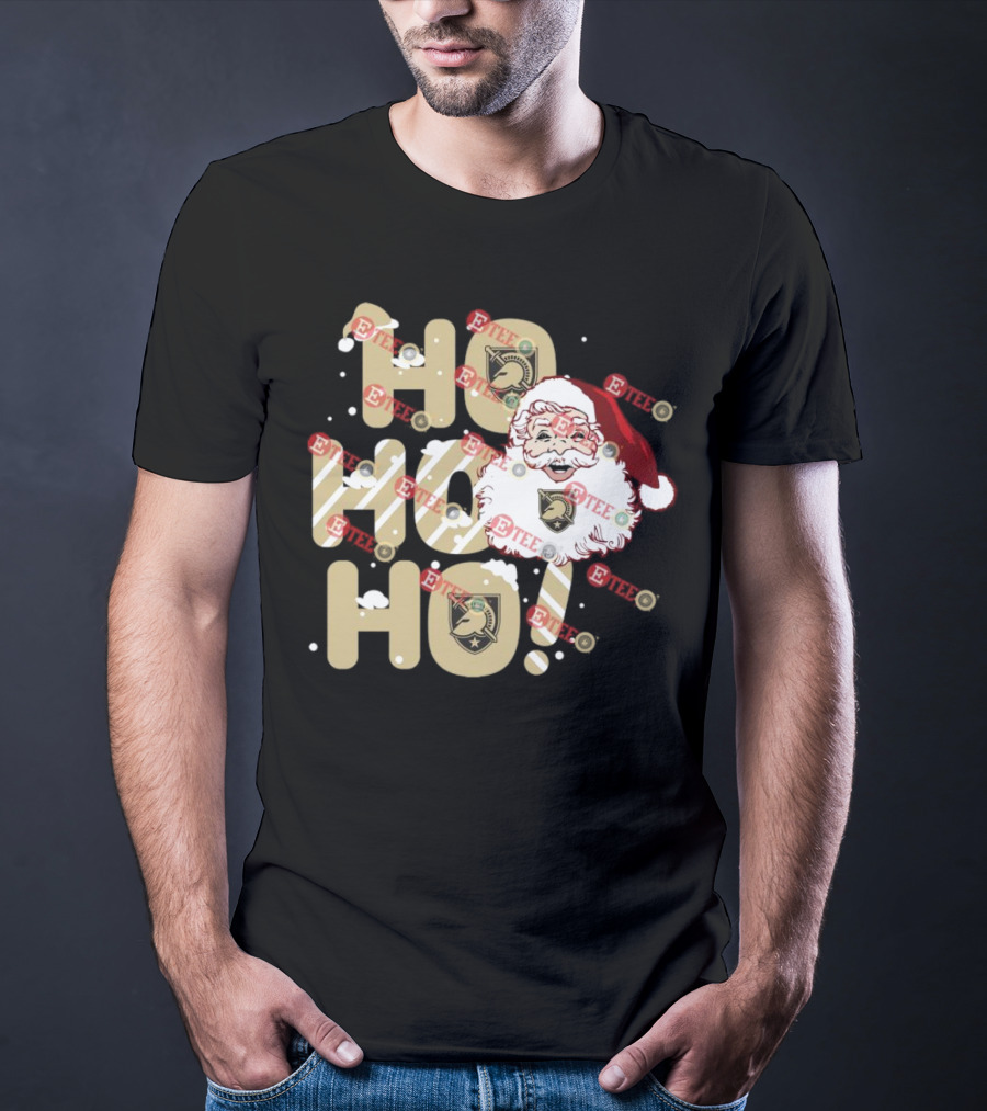 Army Black Knights Santa Claus Ho Ho Ho Christmas Holiday Cheer T-Shirt