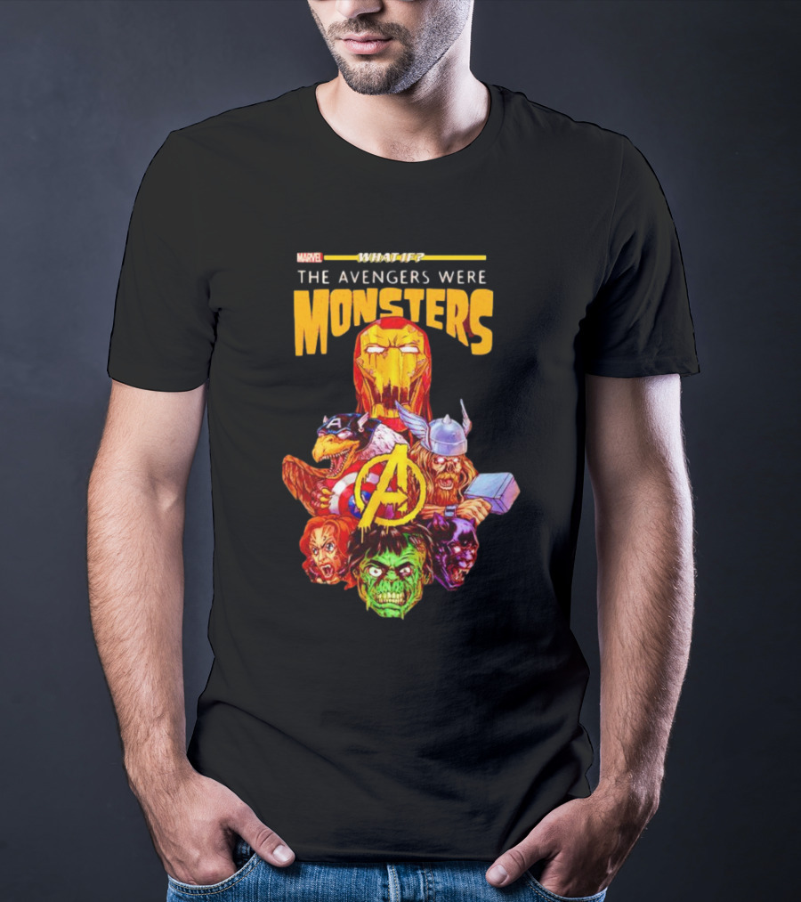 Marvel What If The Avengers Were Monsters Iron Man Captain America Thor Hulk T-Shirt