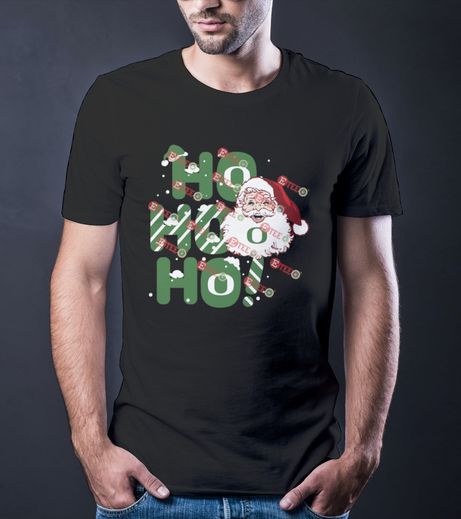 Ho Ho Ho Santa Claus Christmas Oregon Ducks T-Shirt