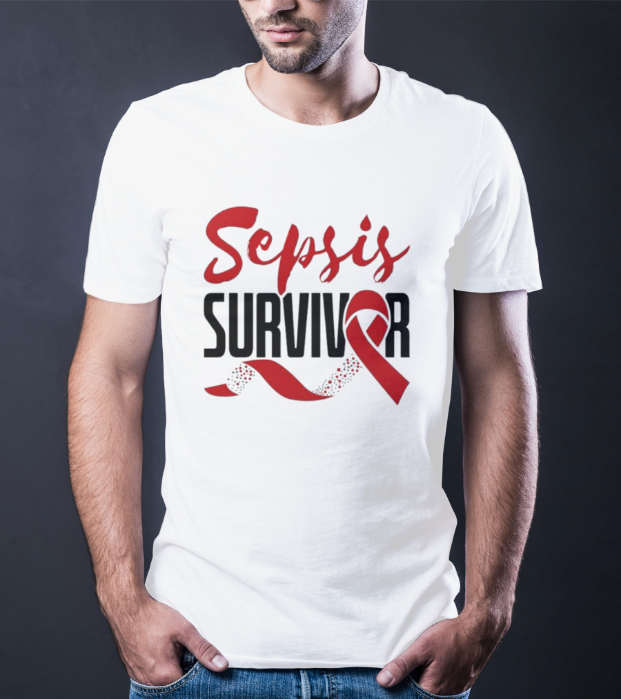 Sepsis Survivor Awareness Red T-Shirt
