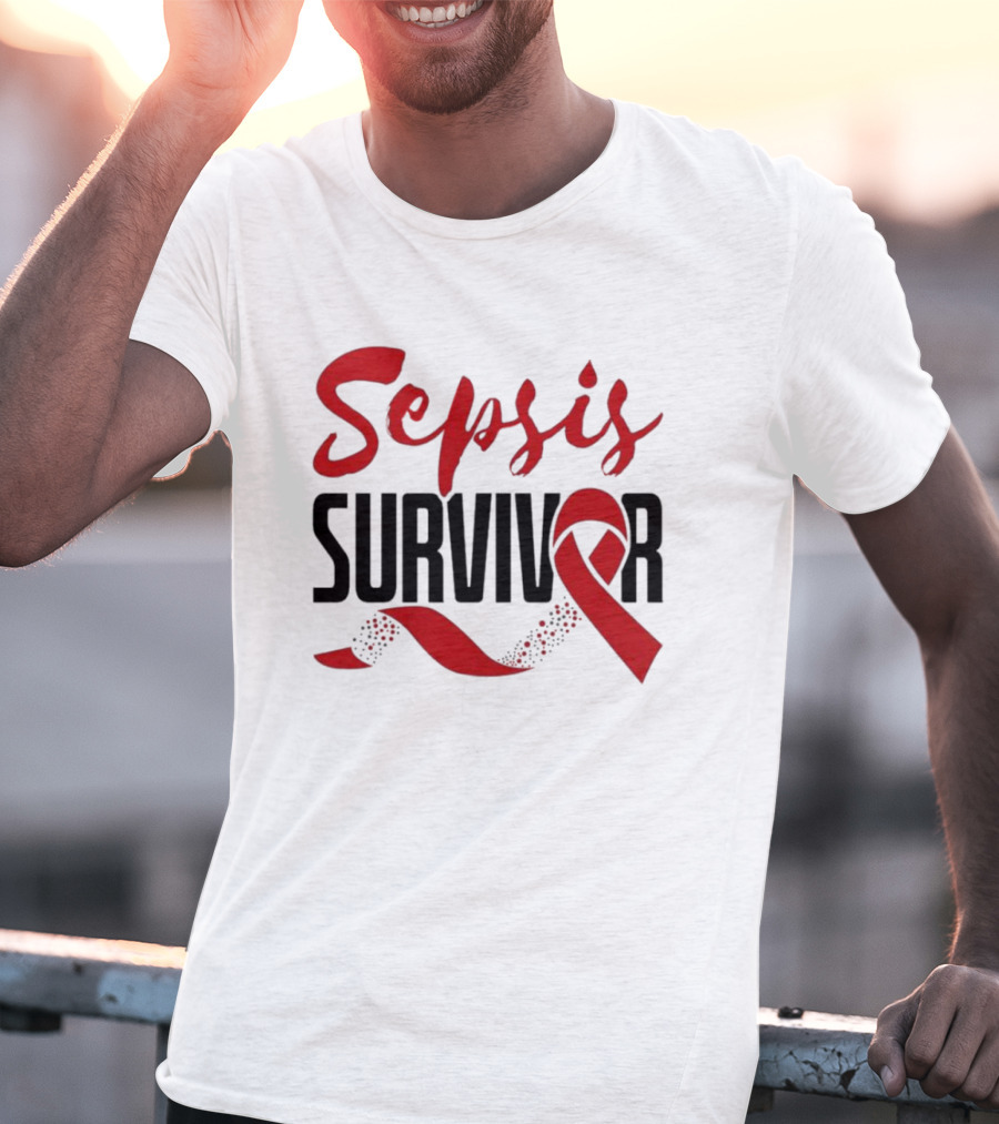 Sepsis Survivor Awareness Red T-Shirt