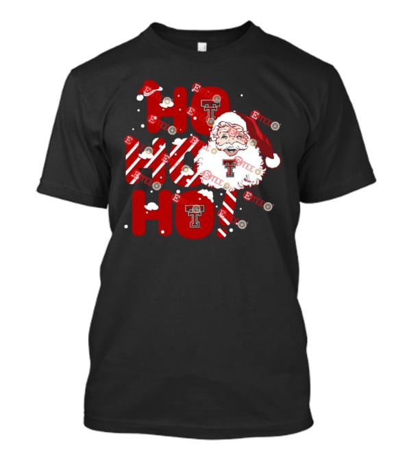 Texas Tech Red Raiders Santa Ho Ho Ho Christmas T-Shirt
