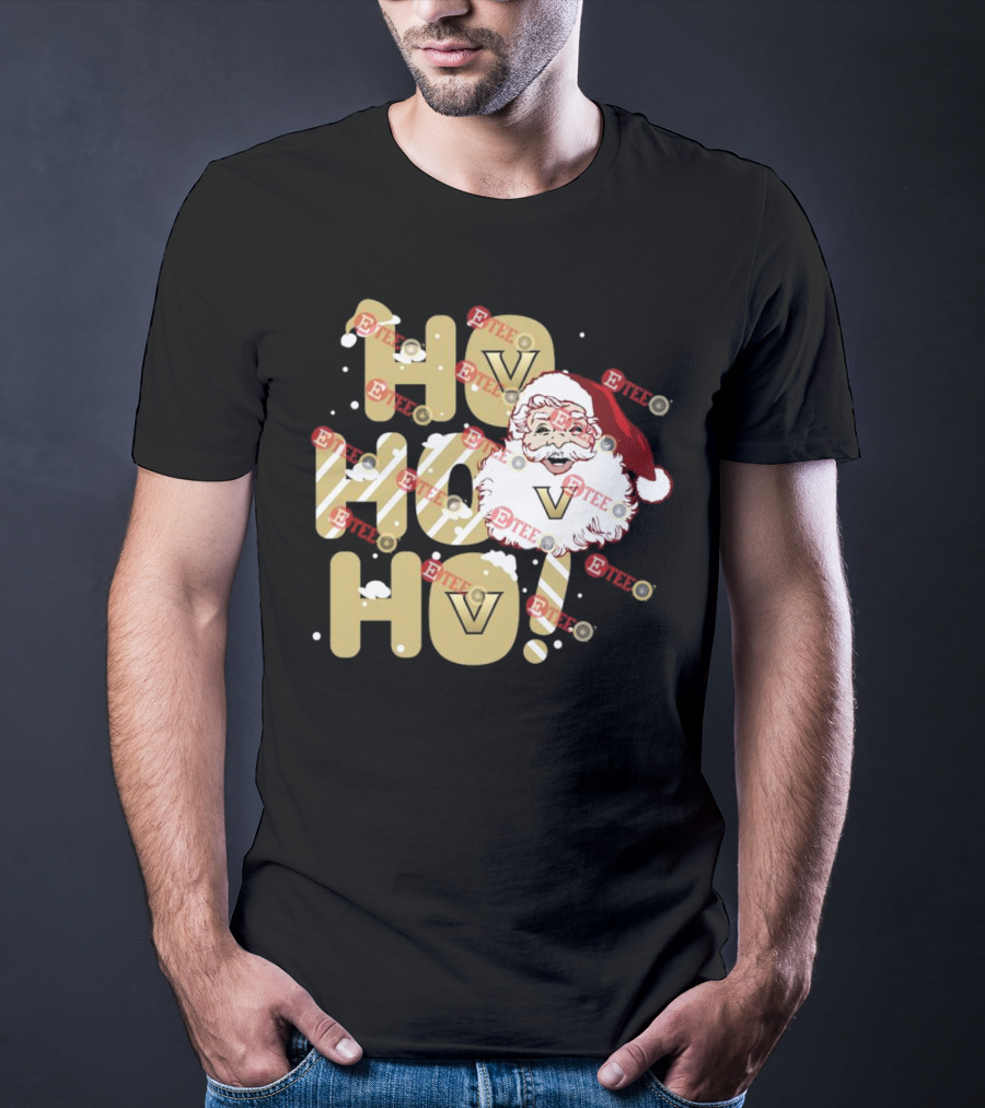 Ho Ho Ho Vanderbilt Commodores Santa Claus Christmas T-Shirt