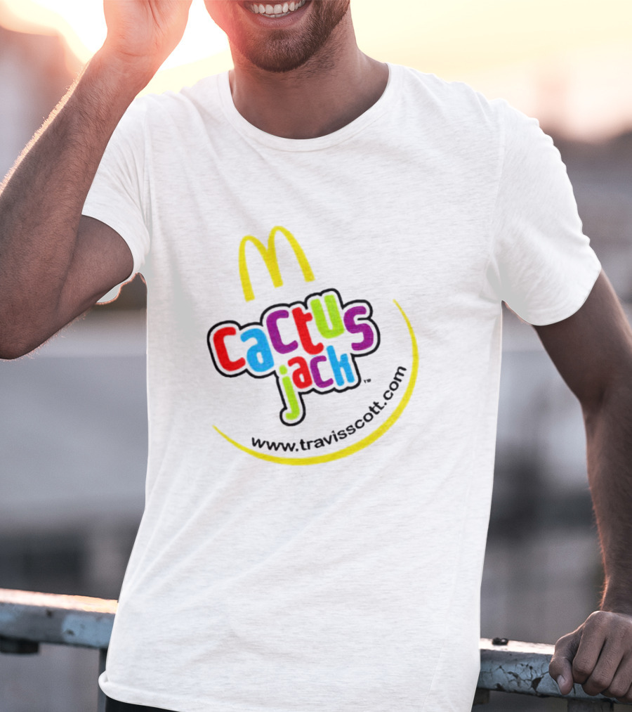 Cactus Jack McDonald's Www.travisscott.com Smile T-Shirt