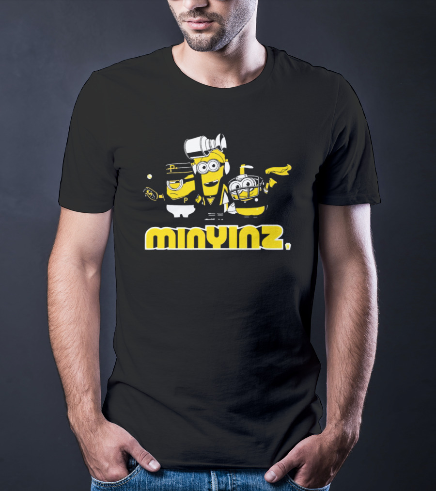 Minyinz Minions Pittsburgh Pirates Football And Baseball T-Shirt