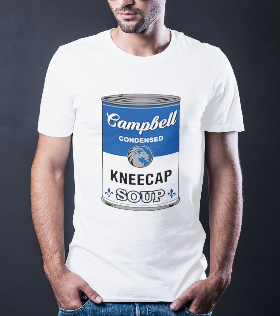 Campbell Condensed Kneecap Soup Lions Fan T-Shirt