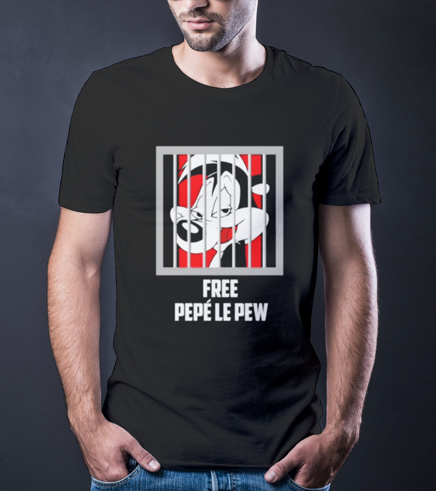 Free Pepé Le Pew Jail Bars T-Shirt