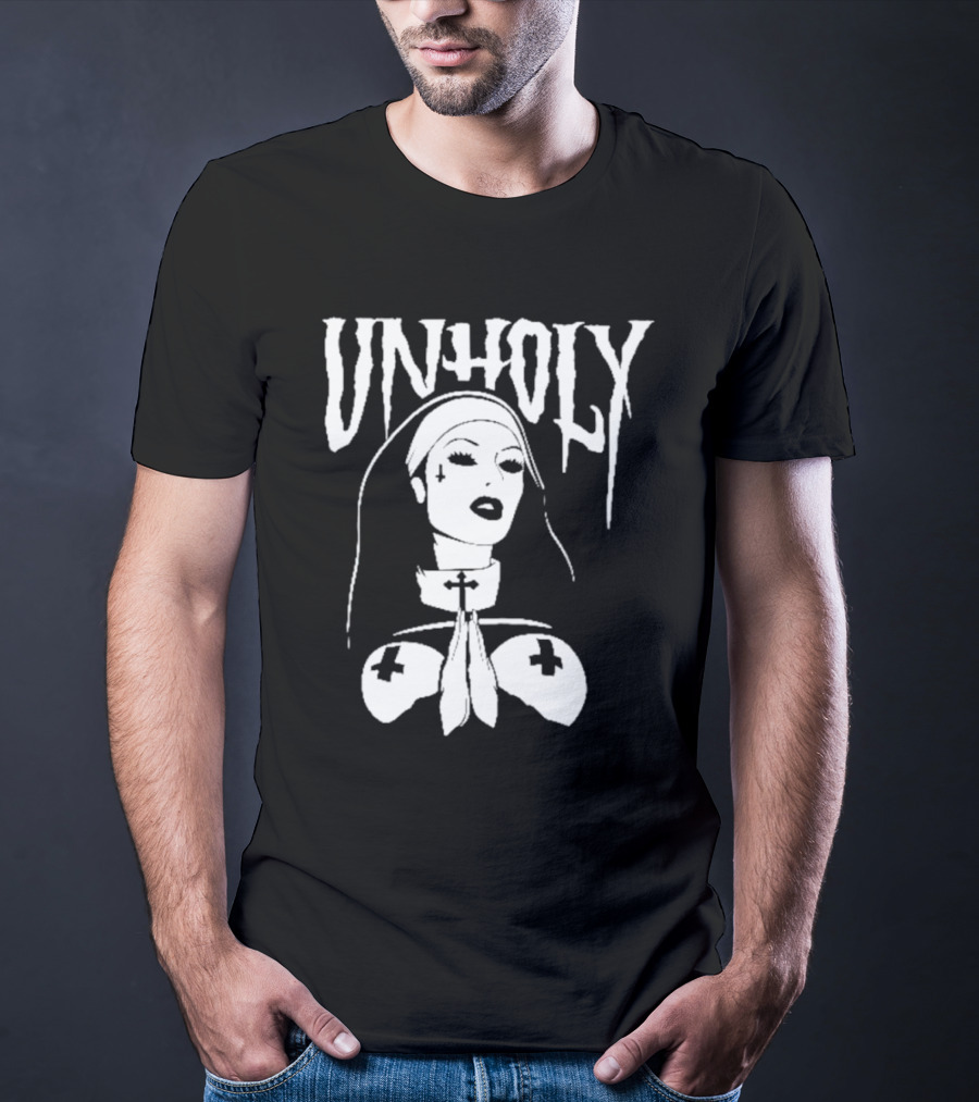 UNHOLY Nun Gothic Iconography T-Shirt