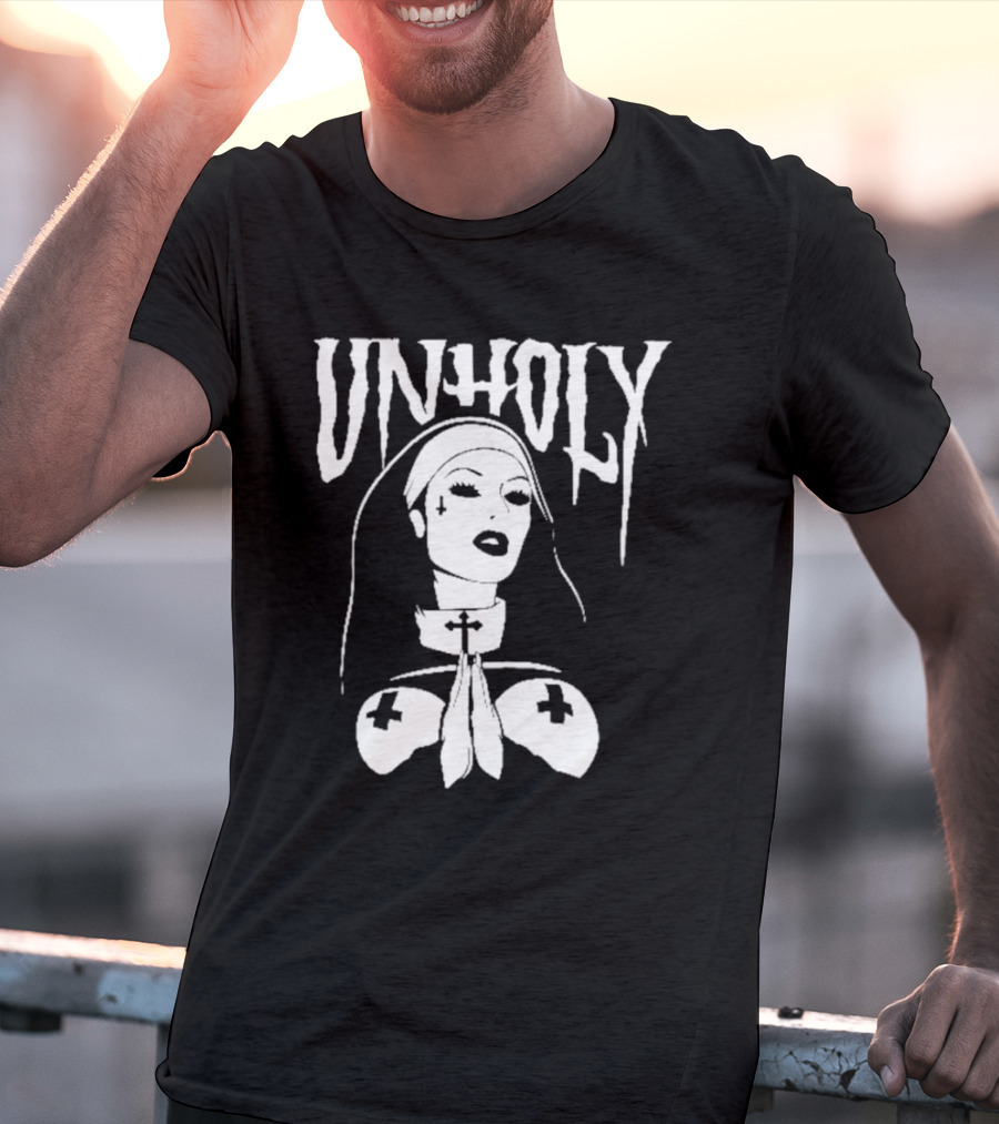 UNHOLY Nun Gothic Iconography T-Shirt