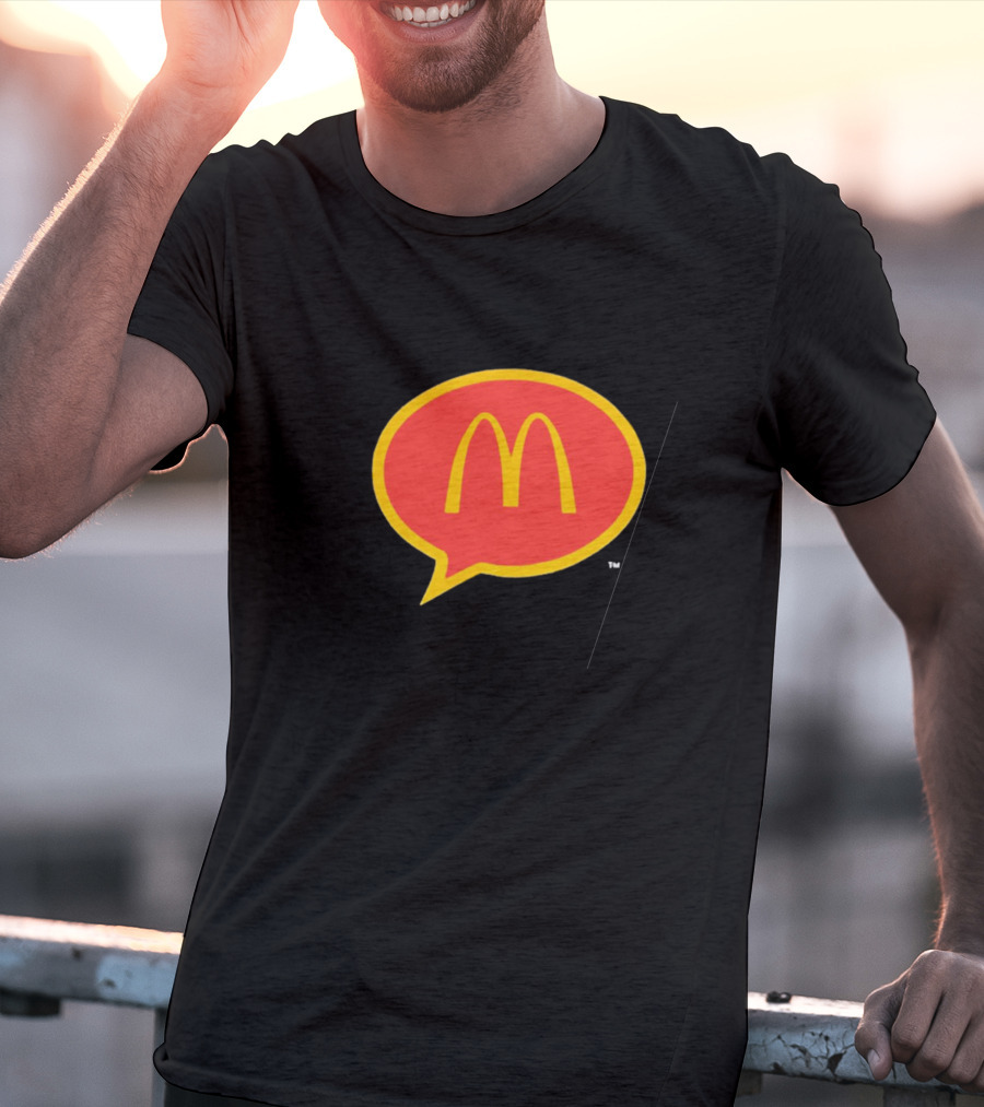 McDonald's 90s Logo In Retro Speech Bubble T-Shirt