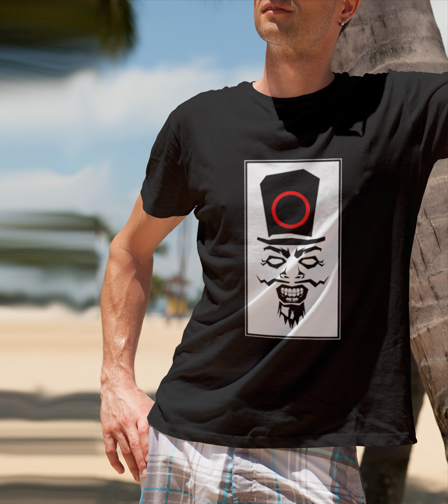 Uncle Howdy Creepy Graphic Mineral Wash Revel In What You Are T-Shirt