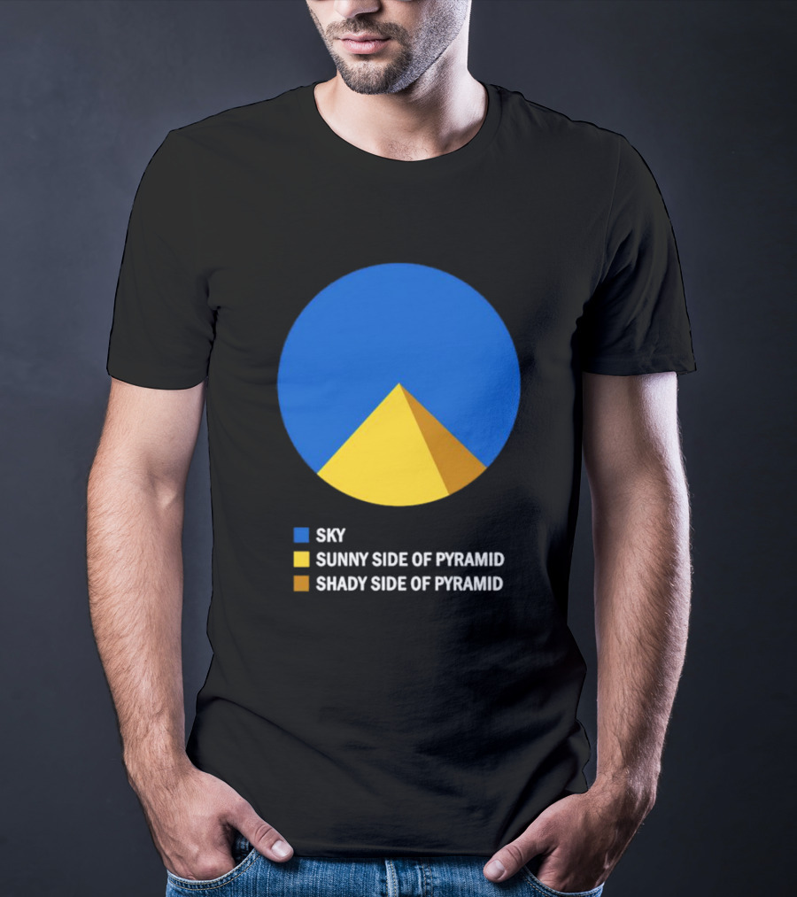 Sky Sunny Side Of Pyramid Shady Side Of Pyramid Chart Circle T-Shirt