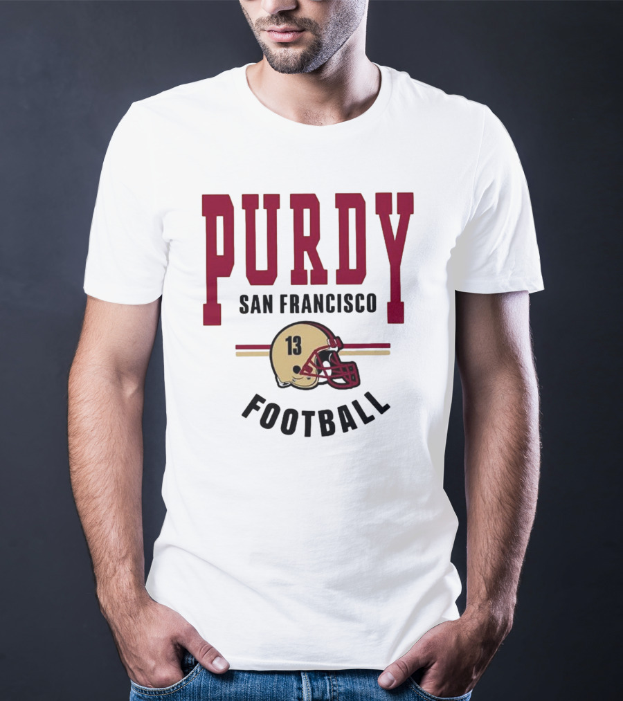 Brock Purdy San Francisco Football Vintage Helmet T-Shirt