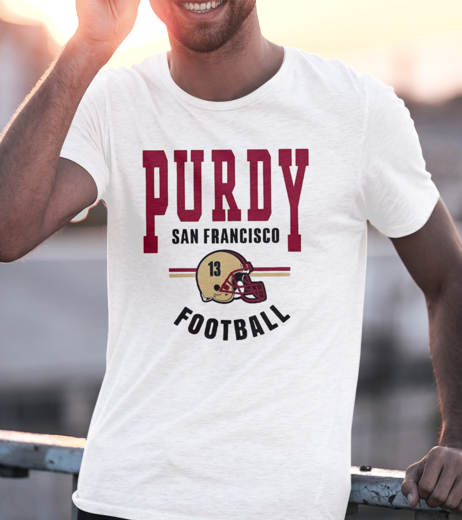 Brock Purdy San Francisco Football Vintage Helmet T-Shirt