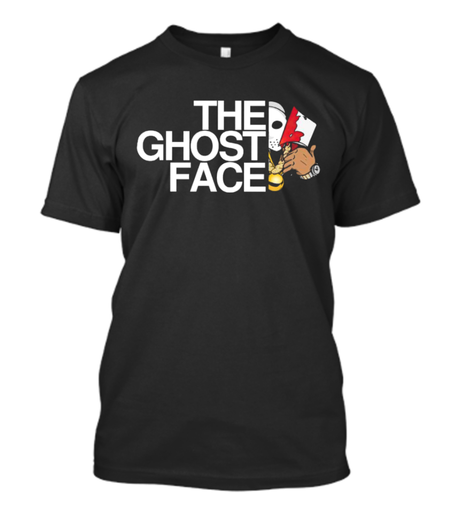 The Ghost Face Jason Voorhees Halloween Horror Mashup With Bloody Axe T-Shirt