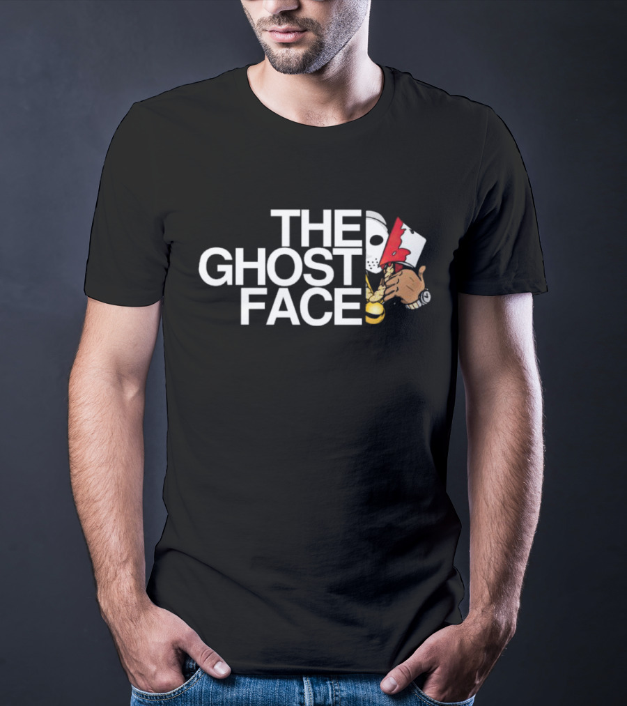 The Ghost Face Jason Voorhees Halloween Horror Mashup With Bloody Axe T-Shirt