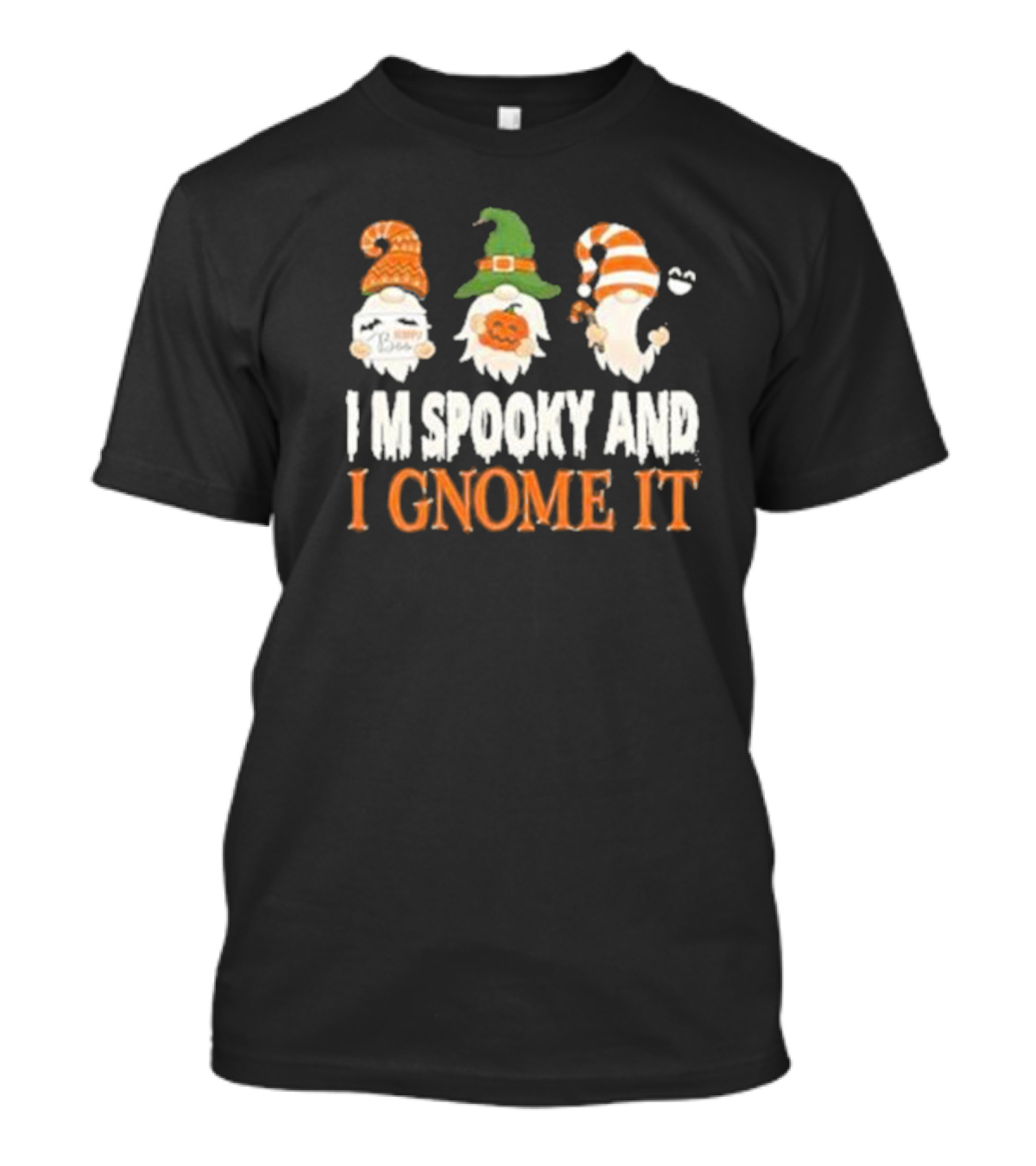 Spooky Halloween Gnomes I M Spooky And I Gnome It T-Shirt