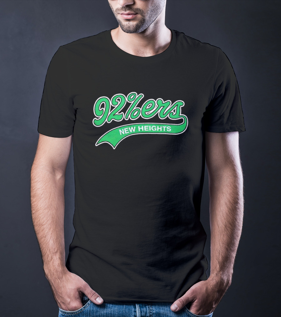 92%ers New Heights Philadelphia Green Script T-Shirt