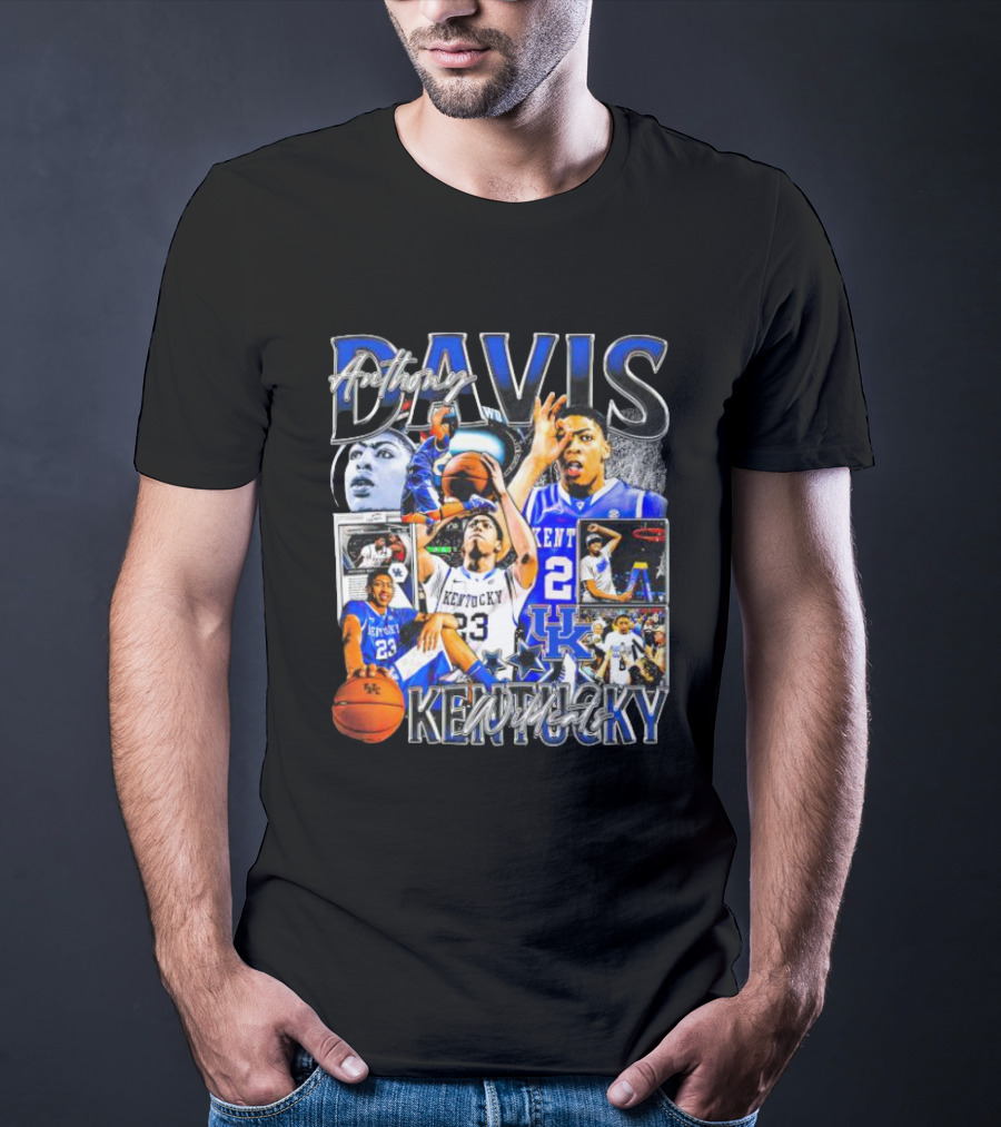 Anthony Davis Kentucky Wildcats Basketball Collage T-Shirt