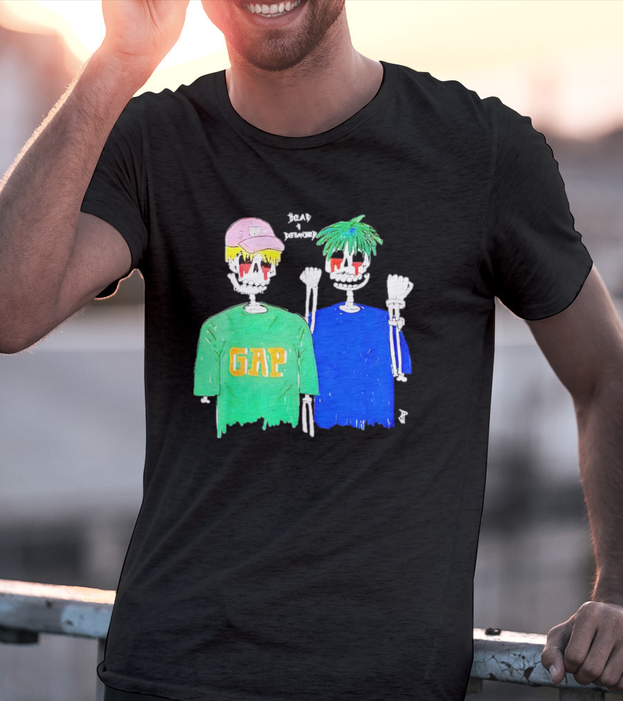 Dead And Detached Peep And Tracy Skeletons Wearing GAP T-Shirt
