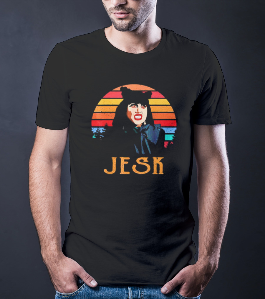 Nadja Natasia Demetriou Jesk What We Do In The Shadows Vintage Retro Stripes T-Shirt