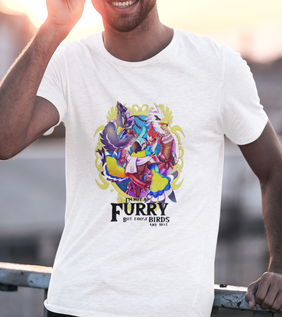 I’m Not A Furry But Those Birds Are Hot Fantasy Creature Collage T-Shirt