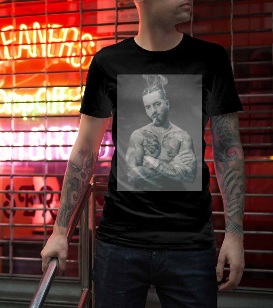 Maluma Don Juan Smoke Tattoo Tour T-Shirt