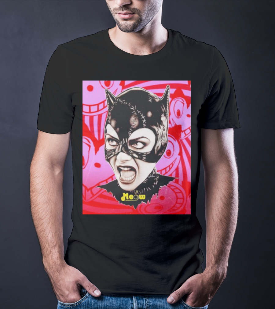 Selina Kyle Catwoman Meow Batman Returns Iconic T-Shirt
