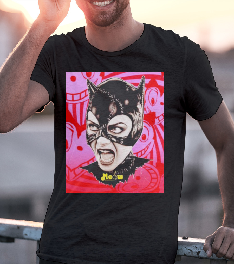 Selina Kyle Catwoman Meow Batman Returns Iconic T-Shirt