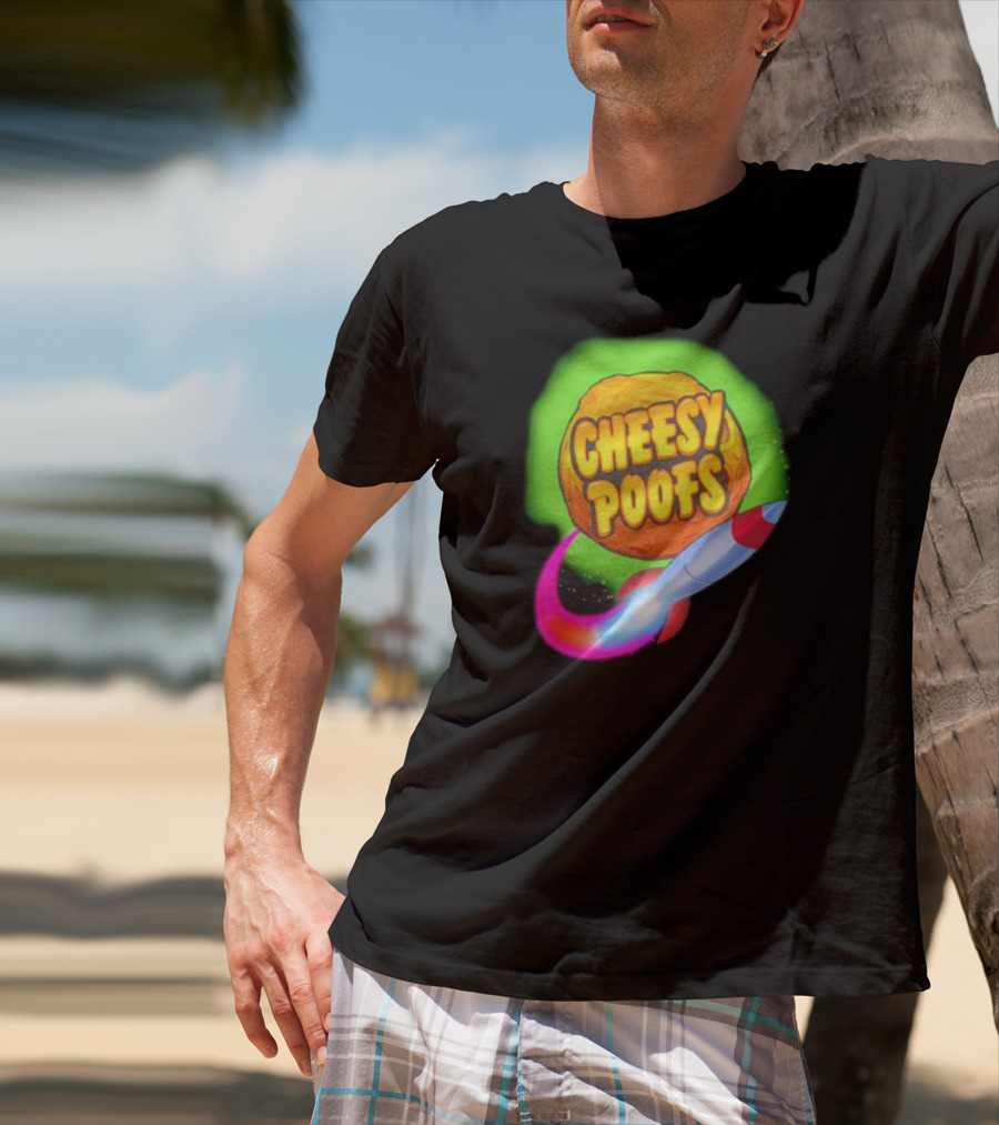 South Park Cheesy Poofs Snack With Rocket T-Shirt