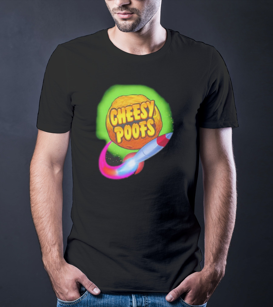 South Park Cheesy Poofs Snack With Rocket T-Shirt