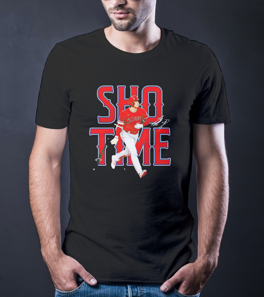 Los Angeles Angels Shohei Ohtani Show Time Bat Flip T-Shirt