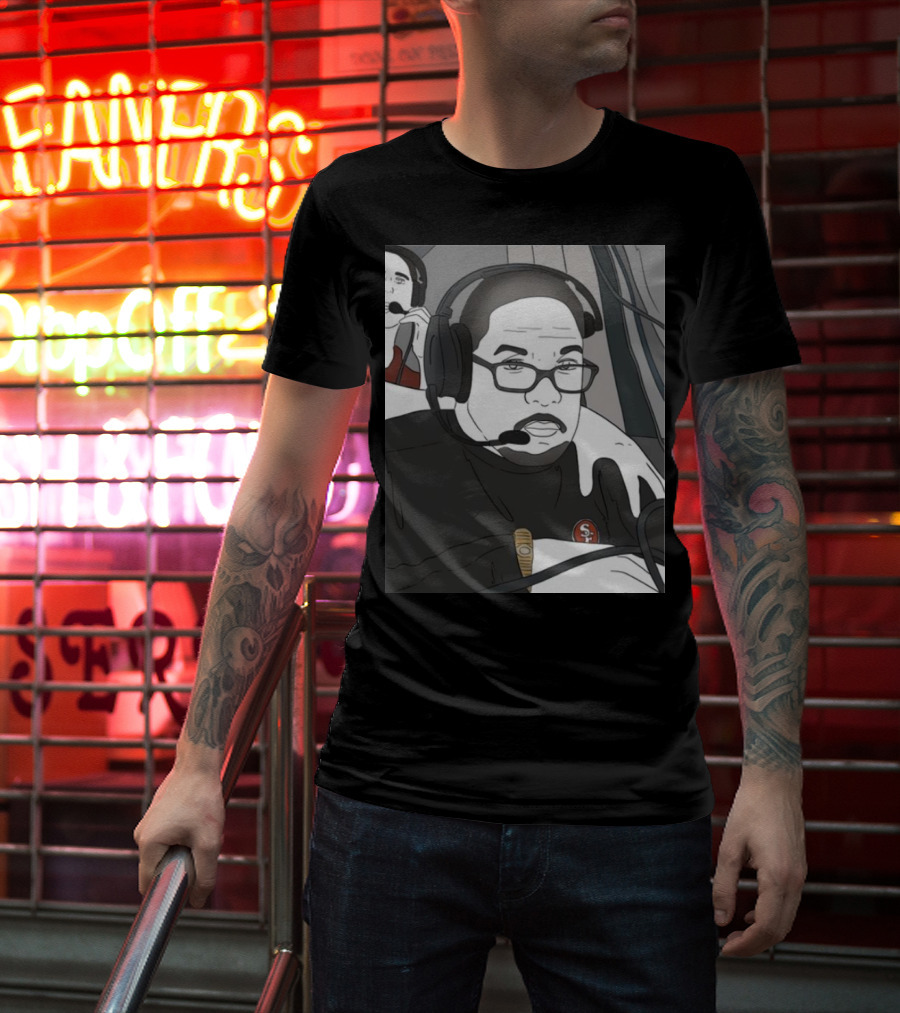 Coach Steve Wilks San Francisco 49ers Headset T-Shirt