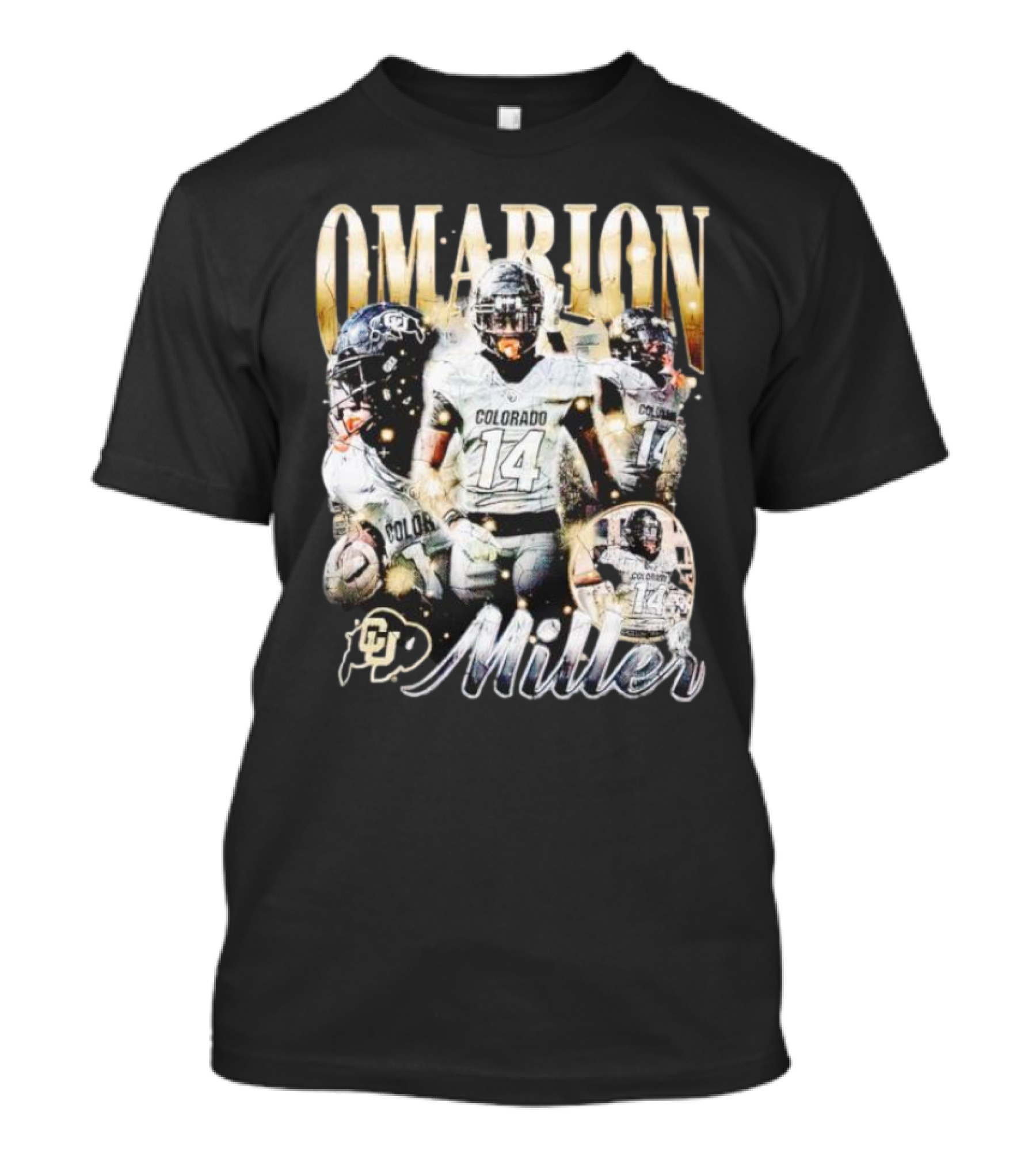 Omarion Miller Colorado Buffaloes Football Star #14 T-Shirt