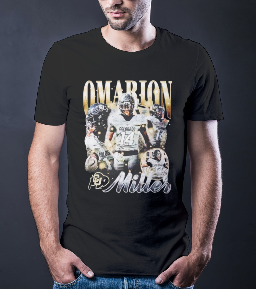 Omarion Miller Colorado Buffaloes Football Star #14 T-Shirt