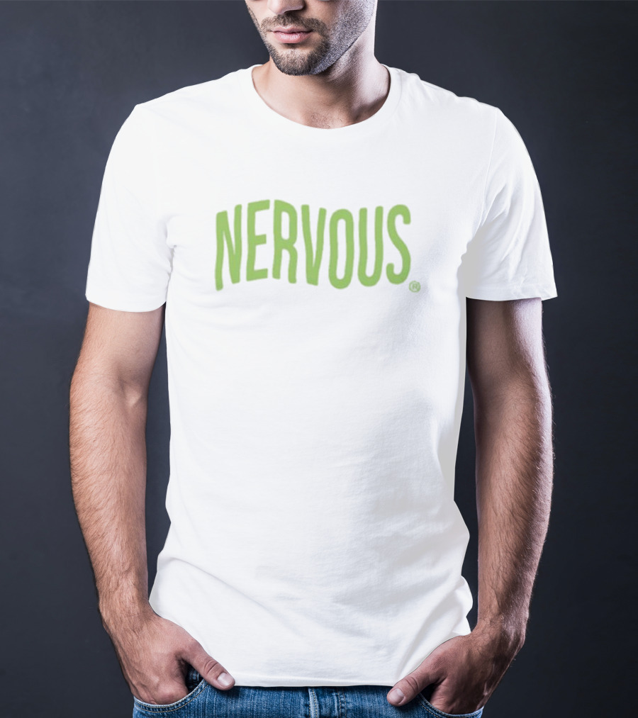 Nervous Pandershirts Minimalist Text T-Shirt