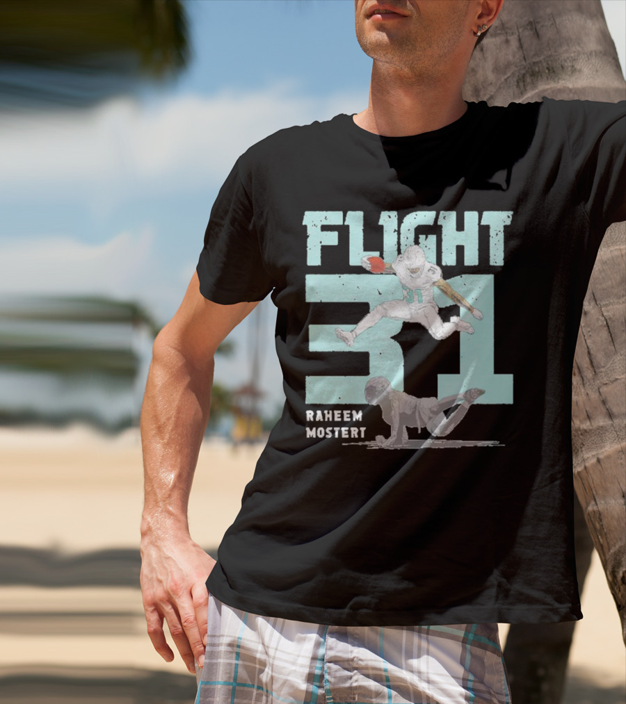Raheem Mostert Flight 31 Miami Football T-Shirt