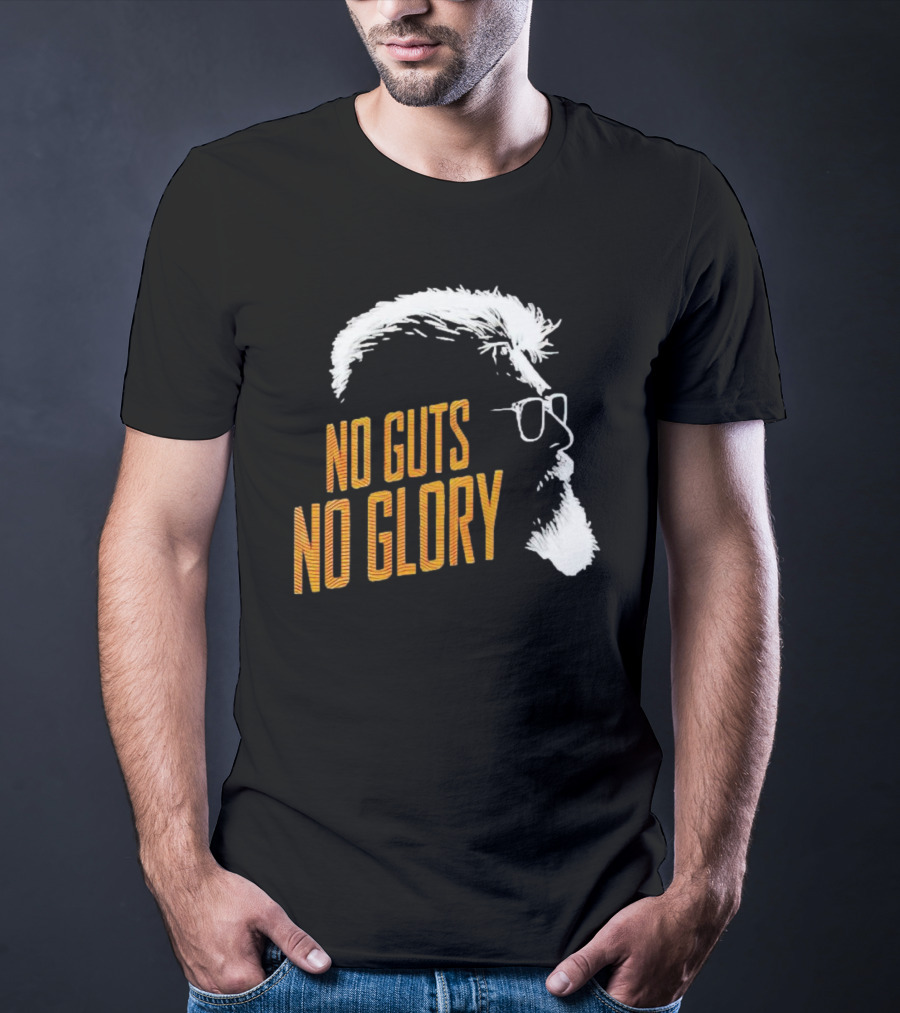 Thunivu No Guts No Glory Bold Text T-Shirt