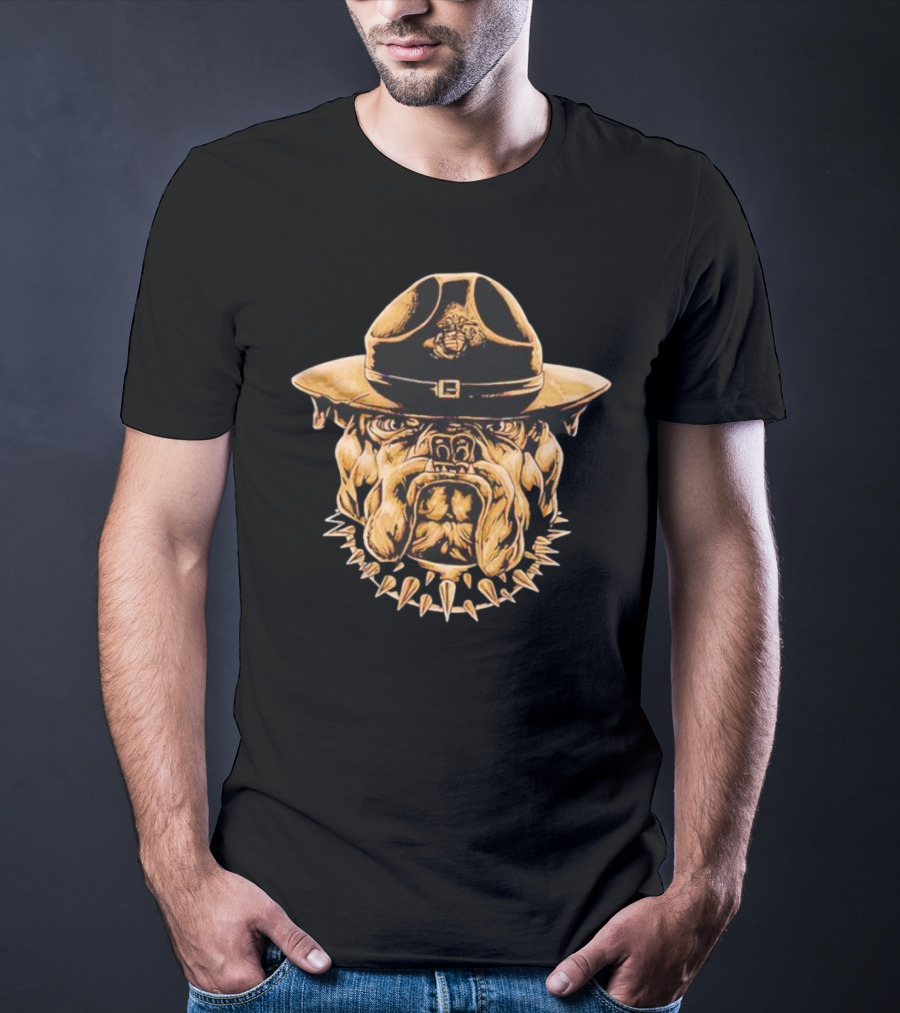 US Marine Corps Bulldog Campaign Cover Hat T-Shirt